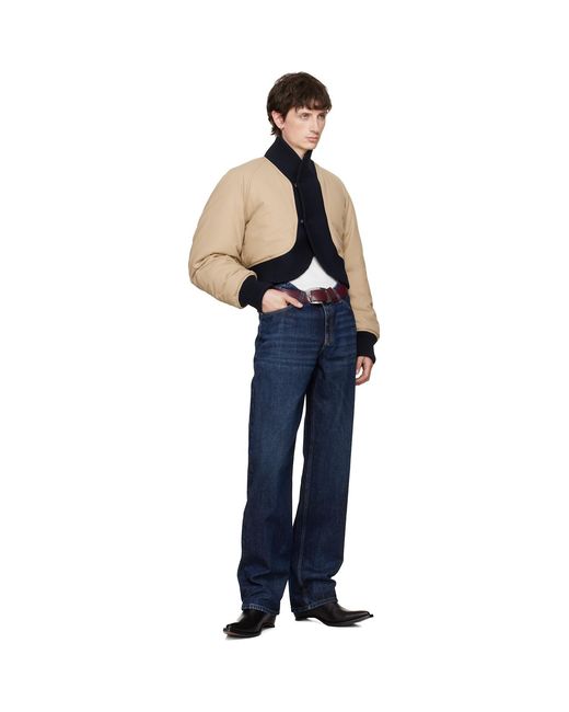 Jean Paul Gaultier Blue 'The Bomber' Jacket for men