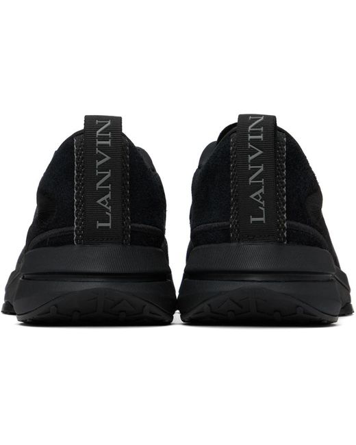 Lanvin Black L-i Mesh Sneakers for men