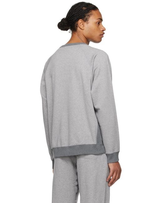Nanamica Gray Crewneck Sweatshirt for men