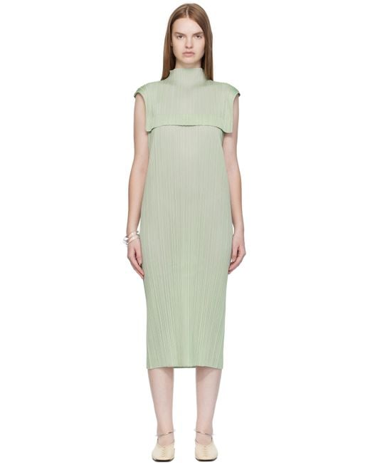 Pleats Please Issey Miyake Black Monthly Colors June Maxi Dress