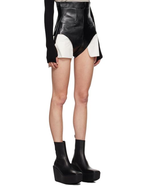 Rick Owens Porterville Dirt Cutoff レザーショートパンツ