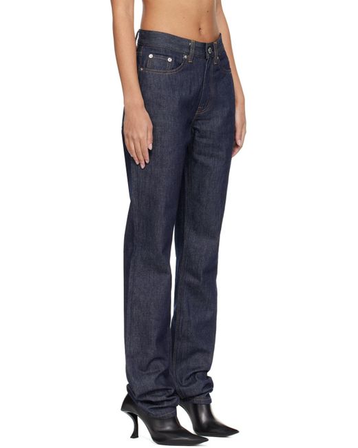 Helmut Lang Blue Indigo Slim Jeans