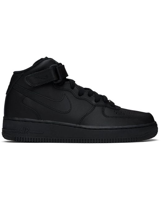 Nike Black Air Force 1 Mid '07 Sneakers for men