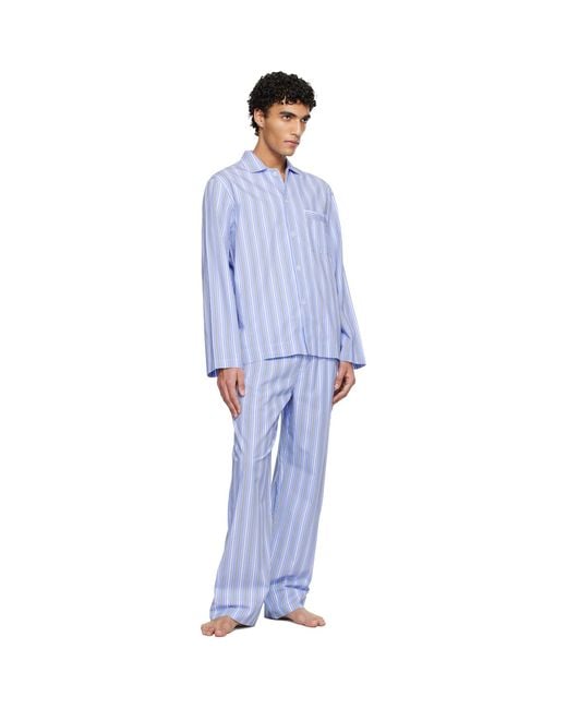 Tekla White Poplin Pyjama Pants for men