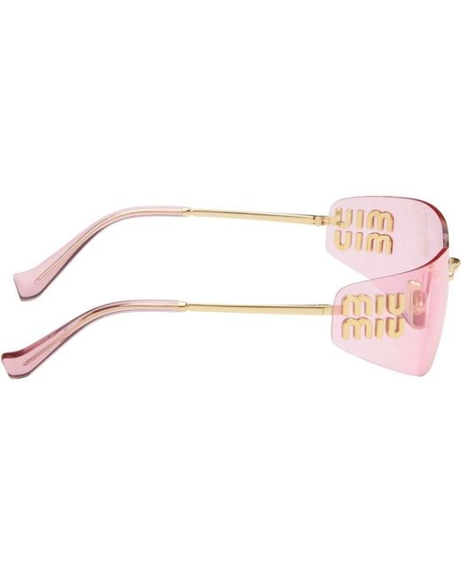 Miu Miu Pink Aube Sunglasses