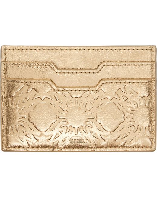 Amiri Metallic Ma Quad Foil Card Holder for men