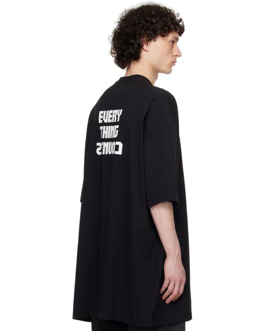【関税込み】032c ブラック Point Zero オーバーサイズ Tシャツ POINT ZERO