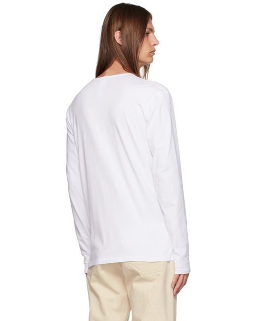 Versace White Medusa Long Sleeve T-shirt for men