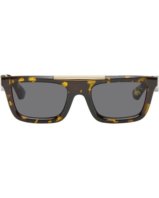 Burberry Gray Classic Rectangular Sunglasses for men