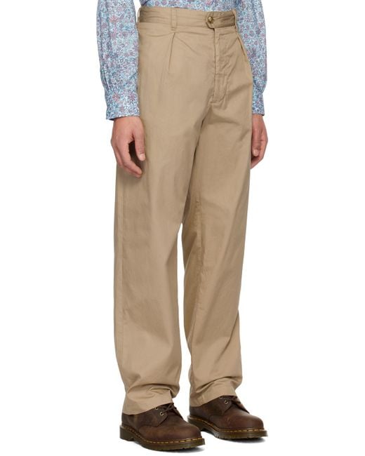 Engineered Garments Natural Enginee Garments Carlyle Trousers for men