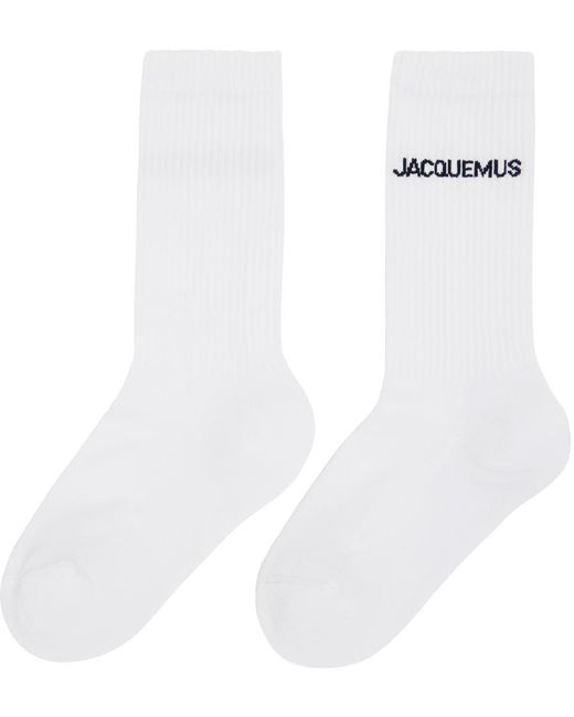 Jacquemus White Le Papier 'les Chaussettes ' Socks