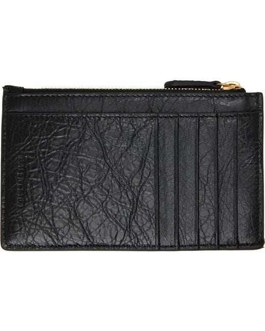 Balenciaga Black 'Le City' Long Coin Card Holder