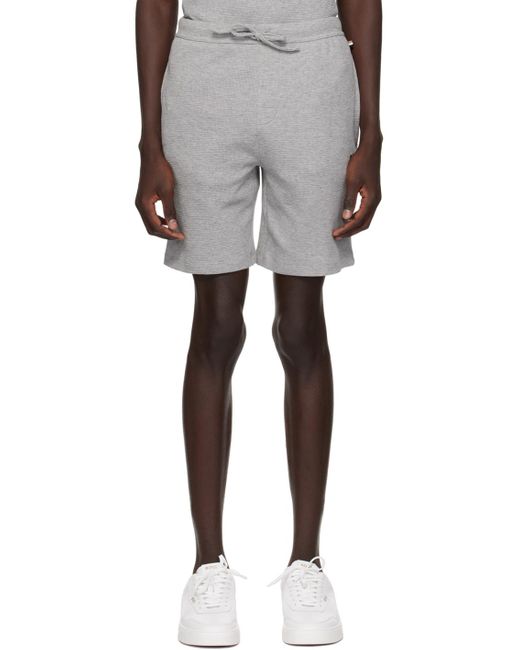Boss Black Gray Two-pocket Shorts for men