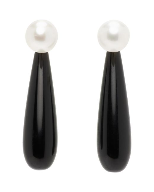 Sophie Buhai Black Small Angelyne Earrings