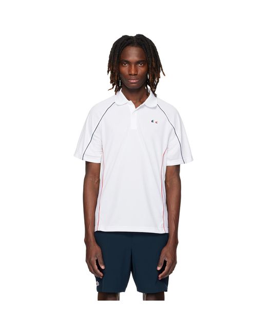 Lacoste White French Tennis Team Polo for men