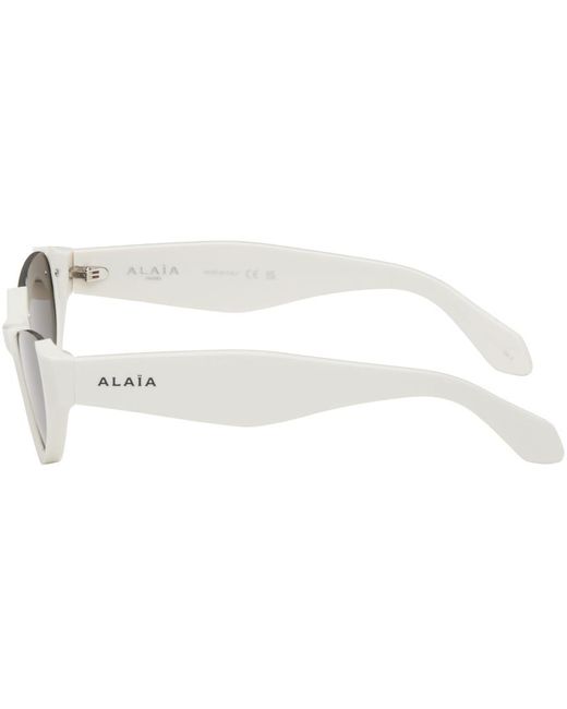 Alaïa Black White Cat-eye Sunglasses