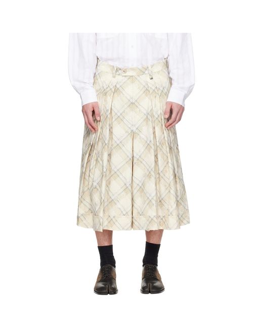 Vivienne Westwood Natural Culotte Trousers for men