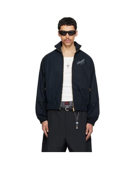 Willy Chavarria Blue Ruff Rider Track Jacket for men