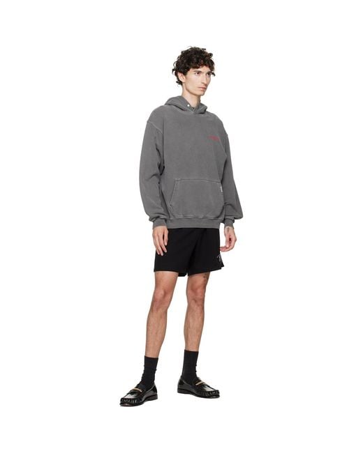 Represent Gray Printed 'Owners Club' Hoodie for men