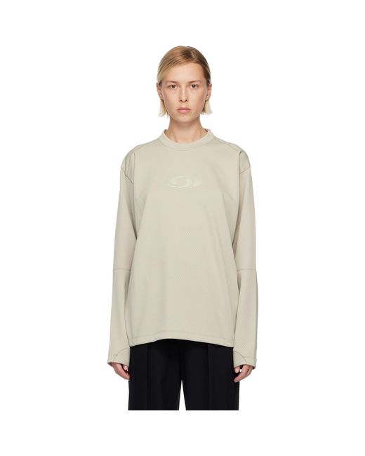 MM6 by Maison Margiela Black Salomon Edition Jersey Long-Sleeved Sweater