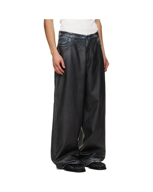 Acne Black Loose Fit 2023 Jeans for men
