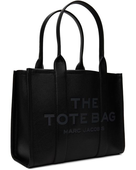 Marc Jacobs Black 'the Leather Large' Tote