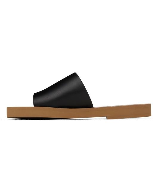 See By Chloé Black Essie Sandals