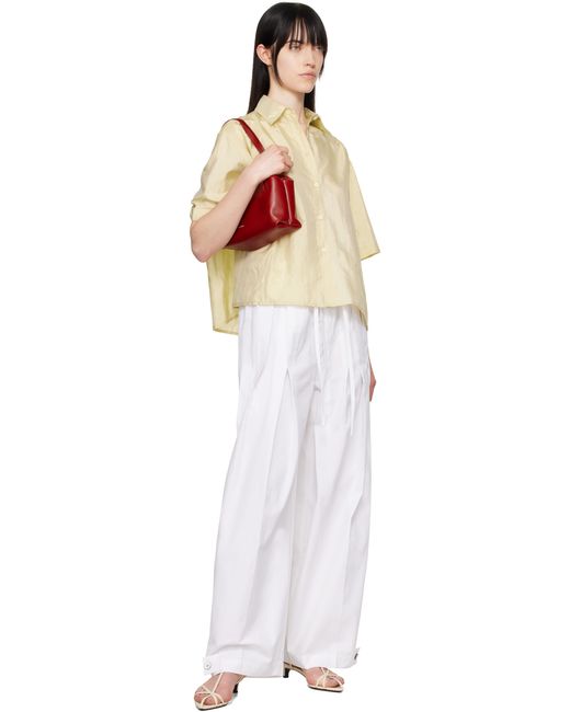 Jil Sander ホワイト ワイドパンツ White