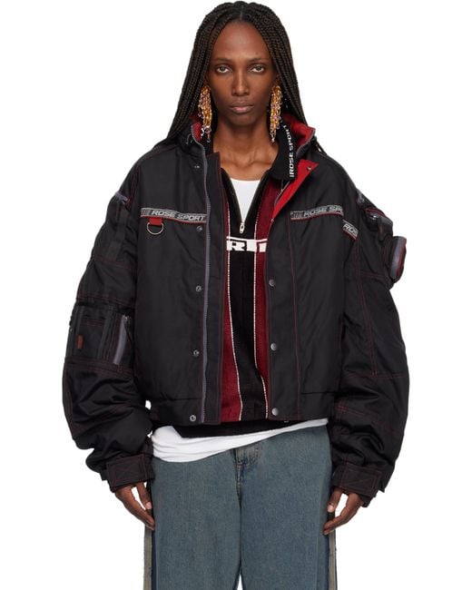 Martine Rose Black Bumbag Jacket