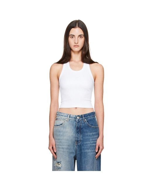 Vetements Blue Halterneck Top