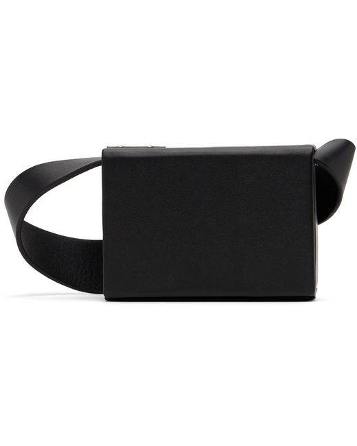HELIOT EMIL Black Corolla Wallet Bag for men