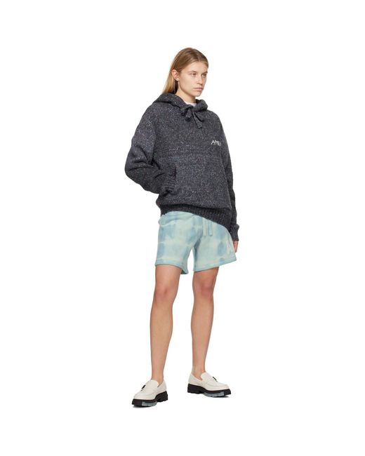 Amiri Blue Tie-Dye Shorts