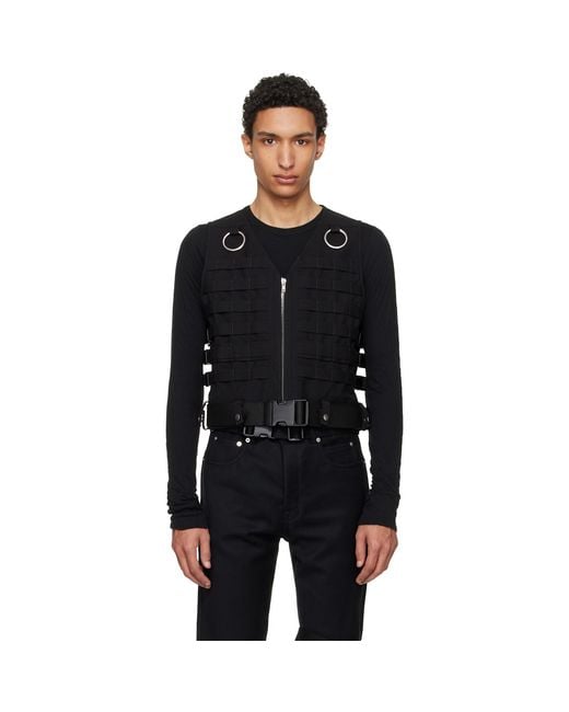 Rick Owens Black Temple Supply Vest for men