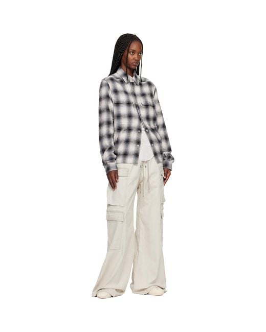 Rick Owens Multicolor Temple Cropped Outershirt