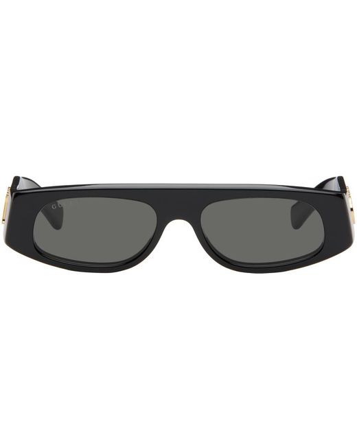 Lunettes de soleil géométriques noires Gucci en coloris Black