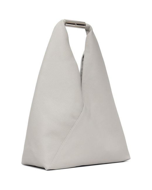 MM6 by Maison Margiela White Jewel Handle Classic Tote for men