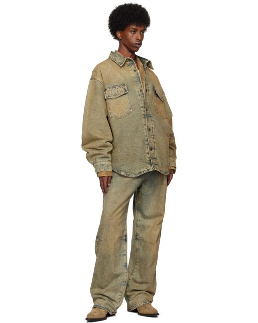 Guess Flannel Lined Relaxed Denim Jeans for Men Lyst UK