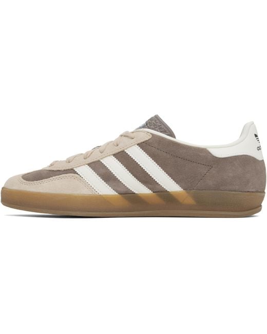 Adidas Originals Black Tan Gazelle Indoor Sneakers for men