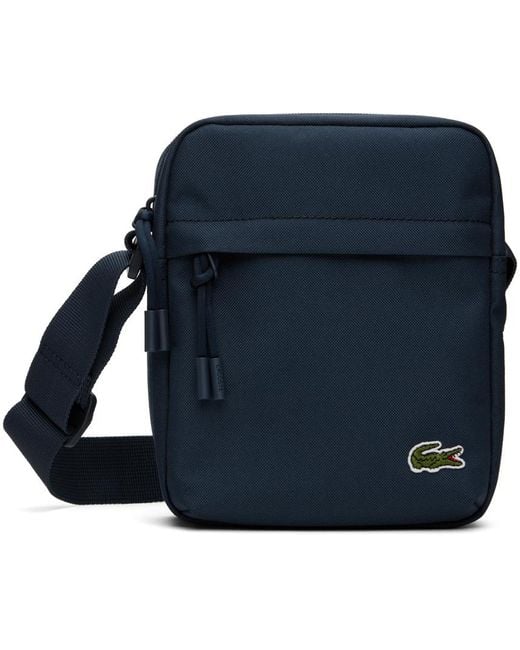 Lacoste Blue Navy Zip Crossbody Bag for men