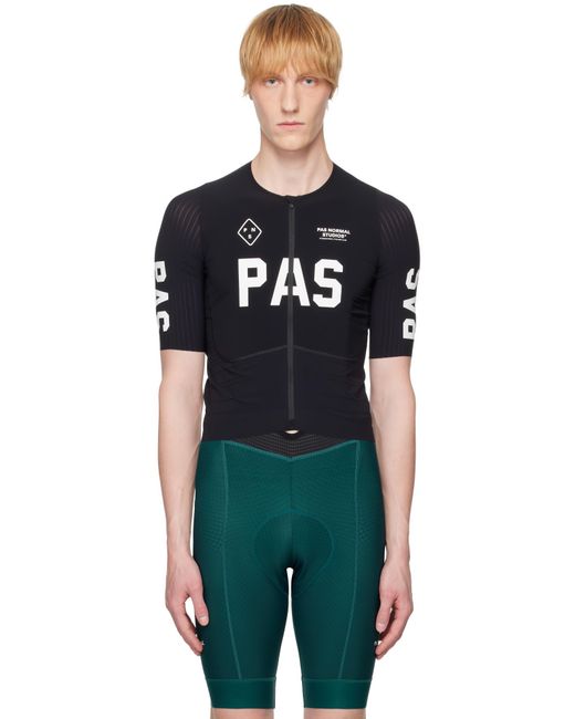 Pas Normal Studios Black 'Pas' Mechanism Pro Jersey T-Shirt for men