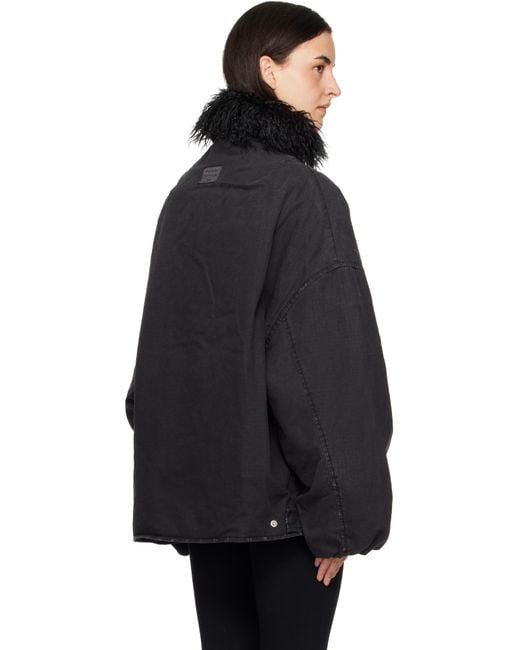 Acne Black Coated Jacket