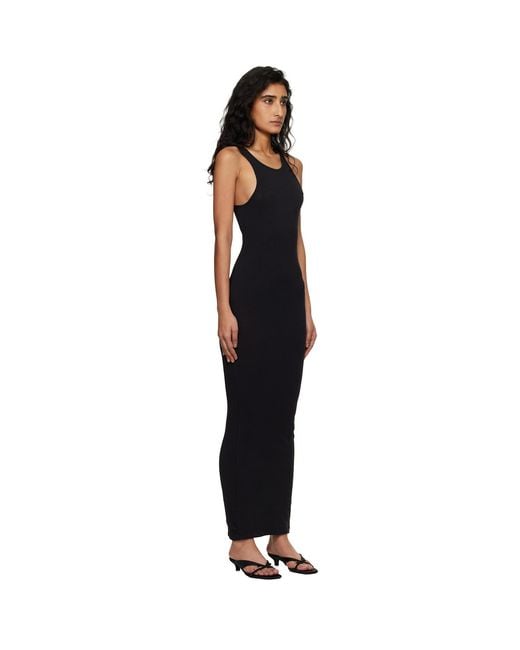 Entire studios Black Muscle Tank Midi Dress