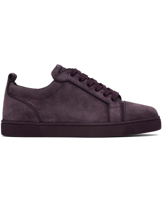Christian Louboutin Black Purple Louis Junior Sneakers for men