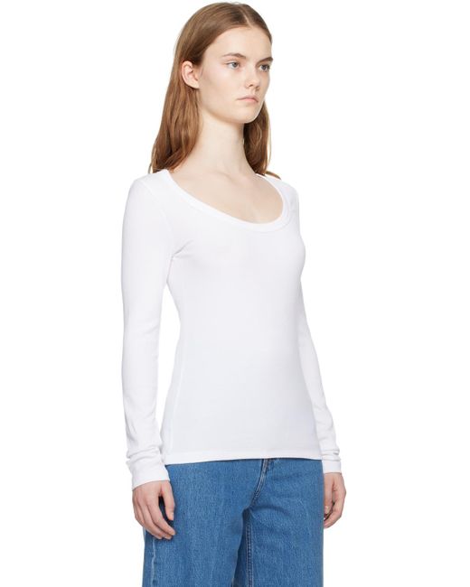 Totême  Toteme White Classic Long Sleeve T-shirt