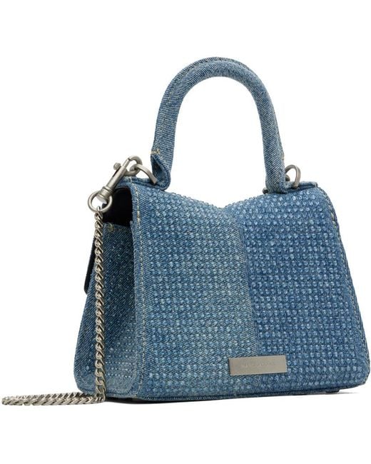 Marc Jacobs Blue 'the St. Marc Mini' Denim Top Handle Bag