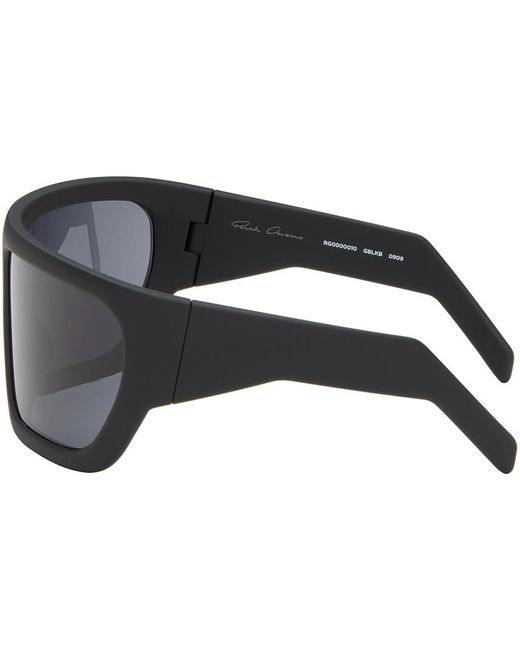 Rick Owens Black Davis Sunglasses for men