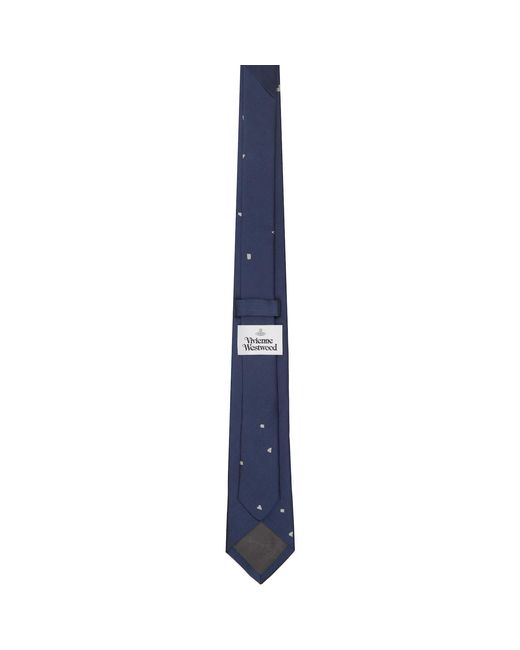Vivienne Westwood Blue 7Cm Silk Orb Tie for men