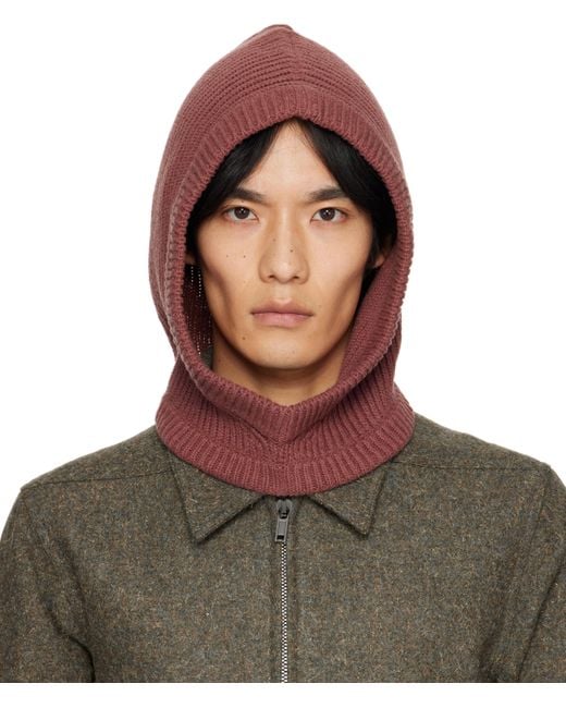 Rick Owens Brown Concordians Cashmere Hood for men