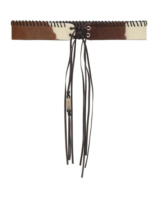 Vivienne Westwood Black Tassel Tie Belt for men
