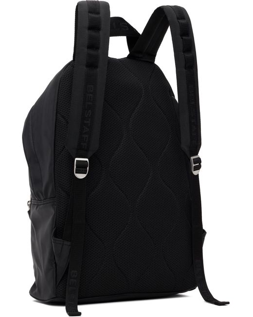 Belstaff Black Zip Backpack for men